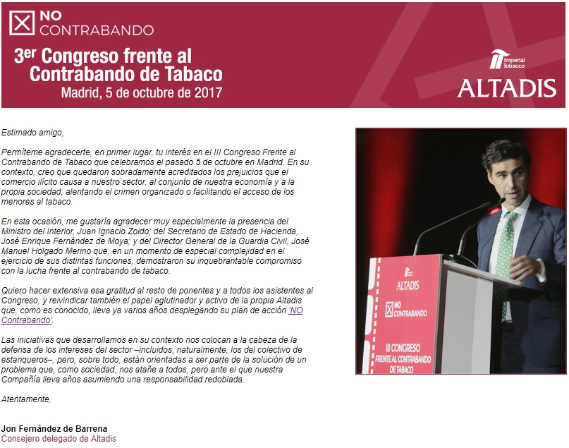 Hitos del III Congreso frente al Contrabando de Tabaco
