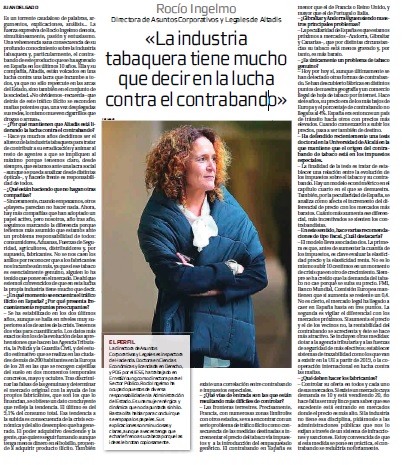 Rocío Ingelmo repasa la situación del contrabando