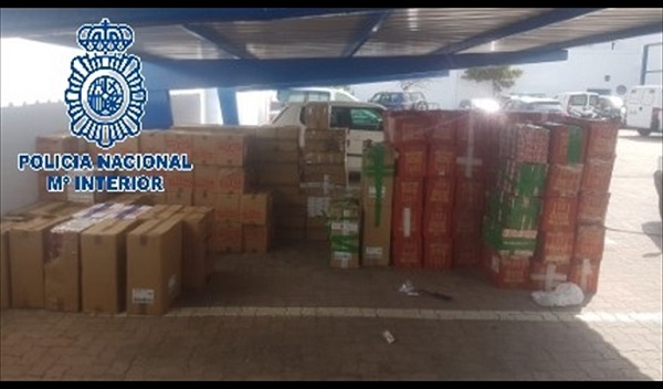 Aprehendidas 50.000 cajetillas en un domicilio particular de La Línea
