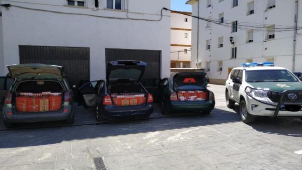 Incautadas 24.500 cajetillas de contrabando en dos operaciones independientes
