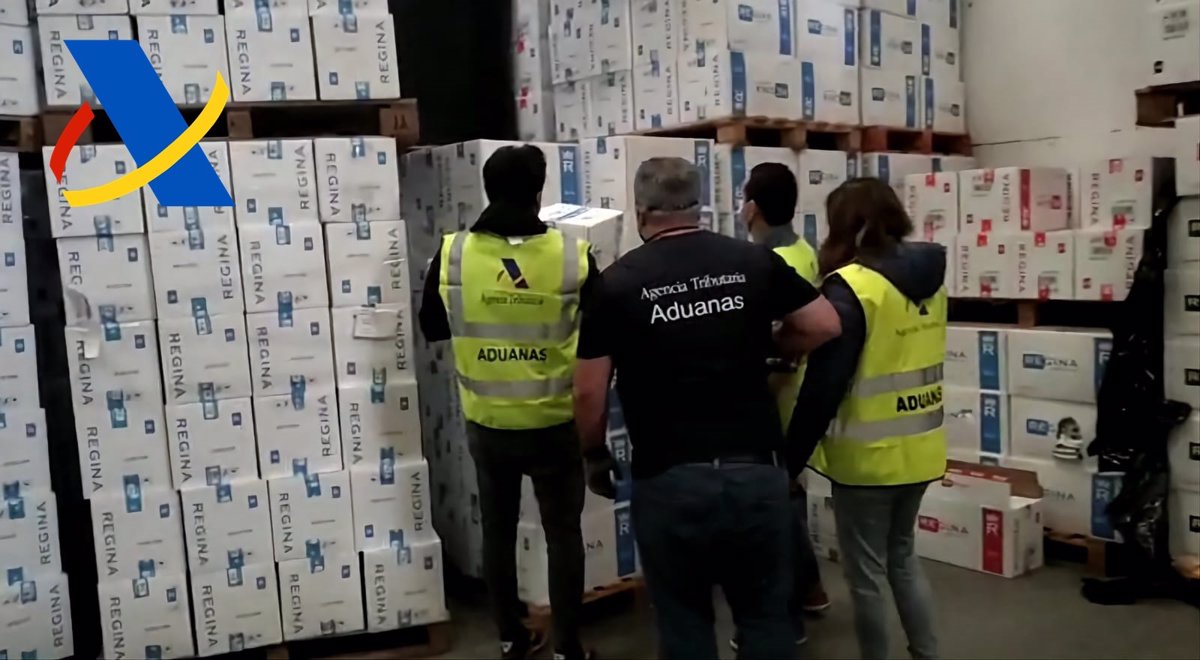 La Agencia Tributaria requisa una de las mayores incautaciones de tabaco de contrabando del año 