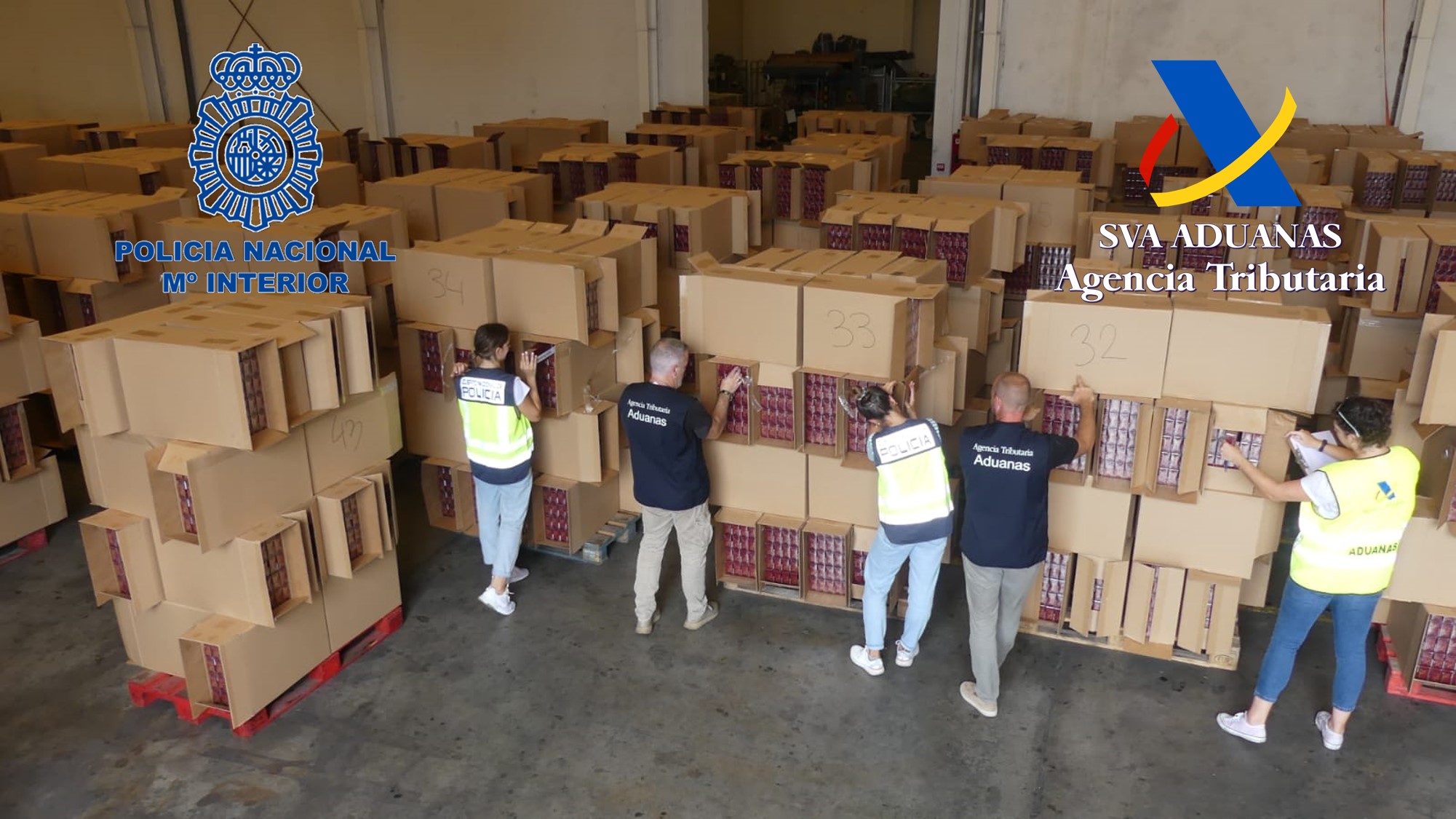 El mayor cargamento de contrabando en lo que va de año: 10,3 millones de cigarros incautados en Algeciras